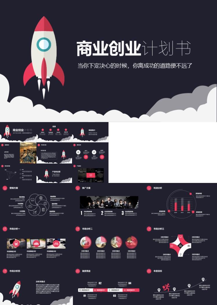 高端时尚大气商业创业计划书