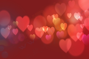 红色爱心背景图片素材