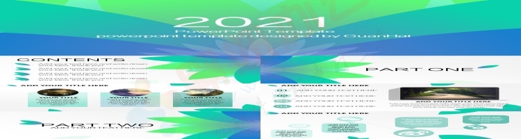 2021创意新颖PPT模板